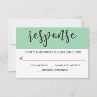 Brush Script Modern RSVP