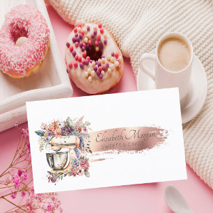 Brush Stroke Pastry Hand Tools Floral Mixer Business Card