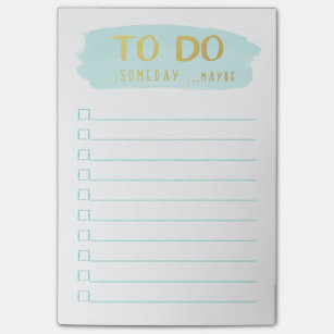 Brush Stroke   Procrastinator's To Do List Post-it Notes