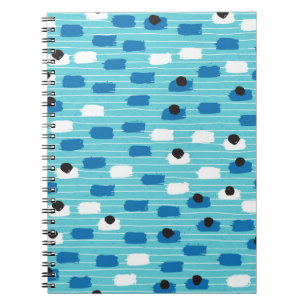 Brush stroke seamless pattern, hand-drawn. notebook
