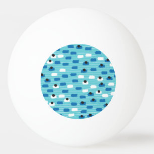 Brush stroke seamless pattern, hand-drawn. ping pong ball