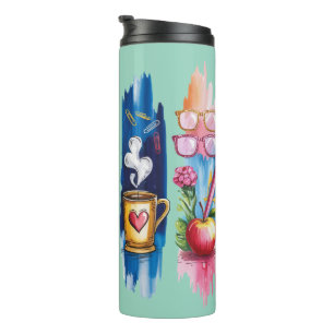 Brush Stroke Teacher Thermal Tumbler
