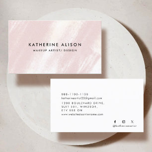 Brush Stroke Texture Modern Business Card