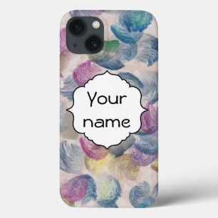 Brush strokes abstract design iPhone 13 case