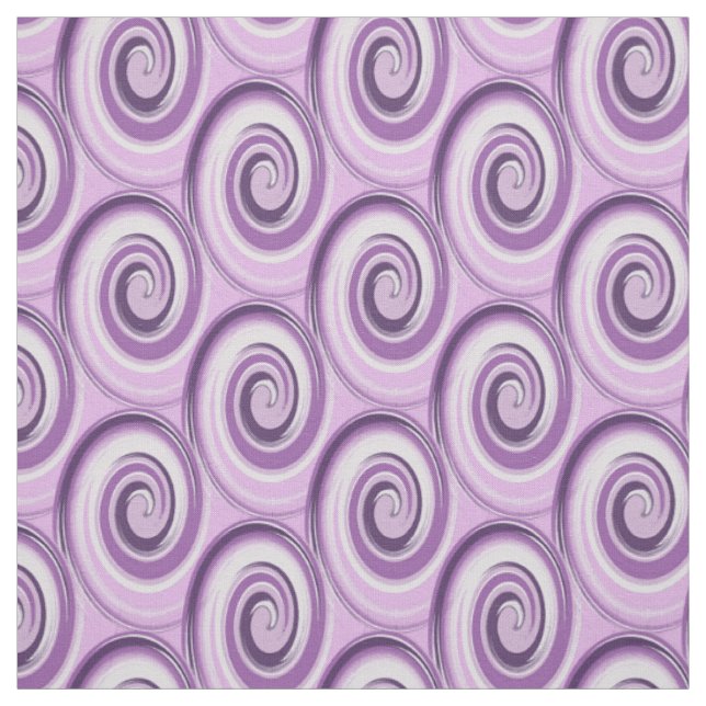 brush strokes violet swirl. fabric (Swatch)