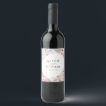 Brush Strokes Wedding Wine Label<br><div class="desc">Abstract vector paint brush stroke inspired design by Shelby Allison.</div>