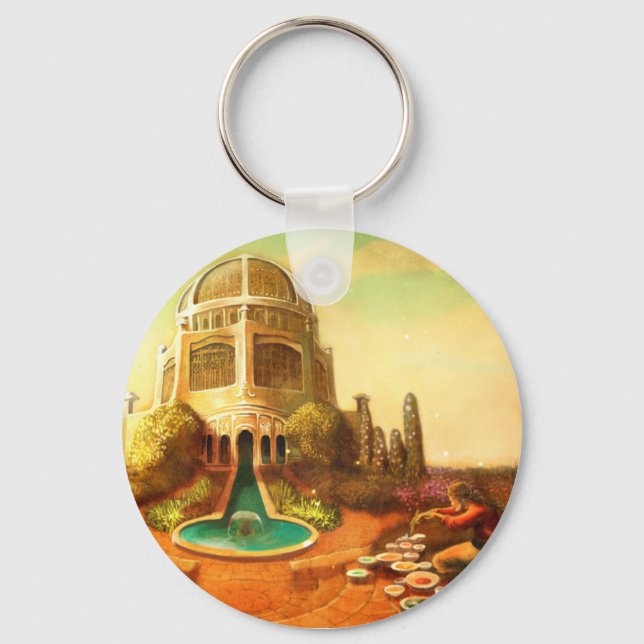 Brush Temple Key Ring (Front)