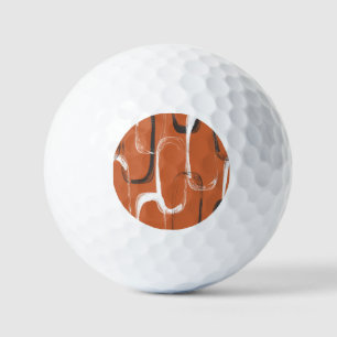 Brush Texture: Seamless Orange Background Golf Balls