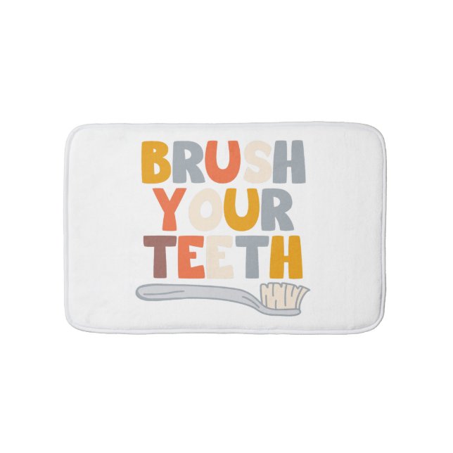 Brush your teeth bath mat (Front)