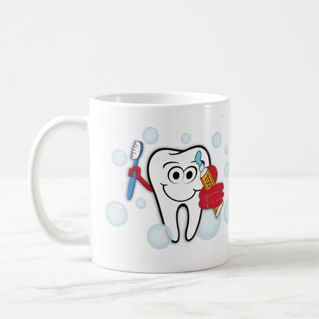 Brush Your Teeth Coffee Mug (Left)