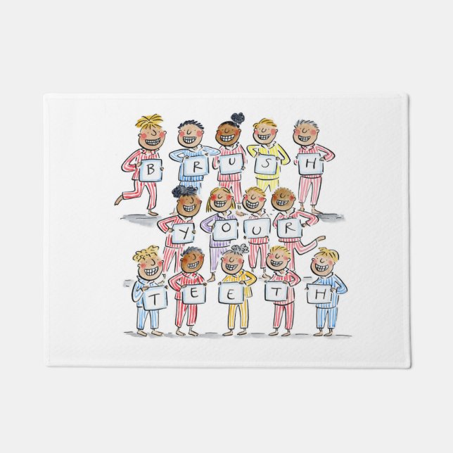 Brush your Teeth Doormat (Front)