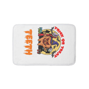 Brush Your Teeth Funny Dental Hygienist Pun Bath Mat