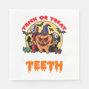 Brush Your Teeth Funny Dental Hygienist Pun Napkin