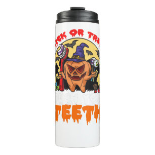 Brush Your Teeth Funny Dental Hygienist Pun Thermal Tumbler
