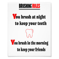 Brush your teeth