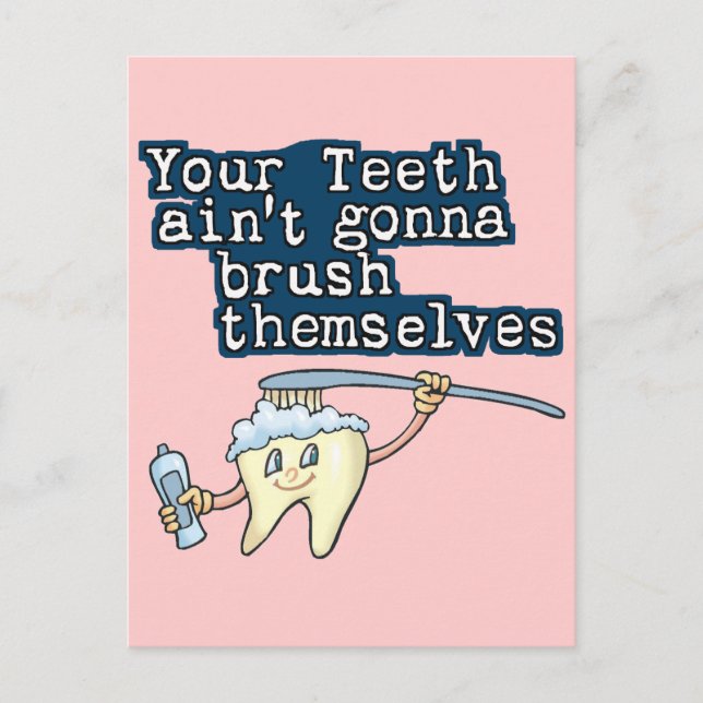 Brush your teeth! postcard (Front)