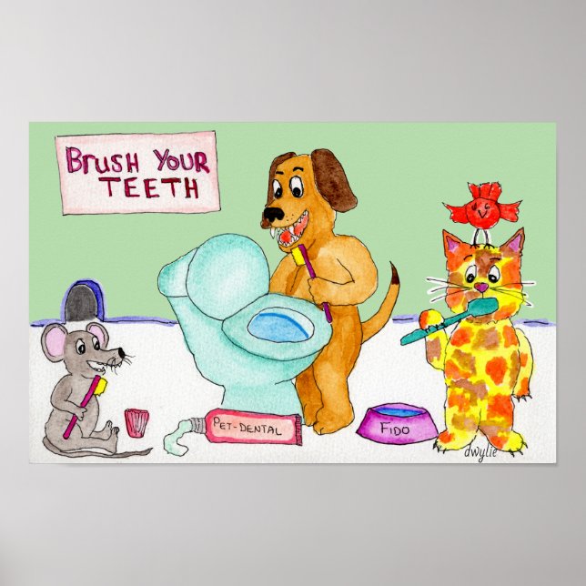 Brush your Teeth! Poster (Front)