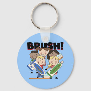 Brush Your Teeth T-shirts and Gifts Key Ring