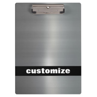 Brushed Aluminium Clipboard