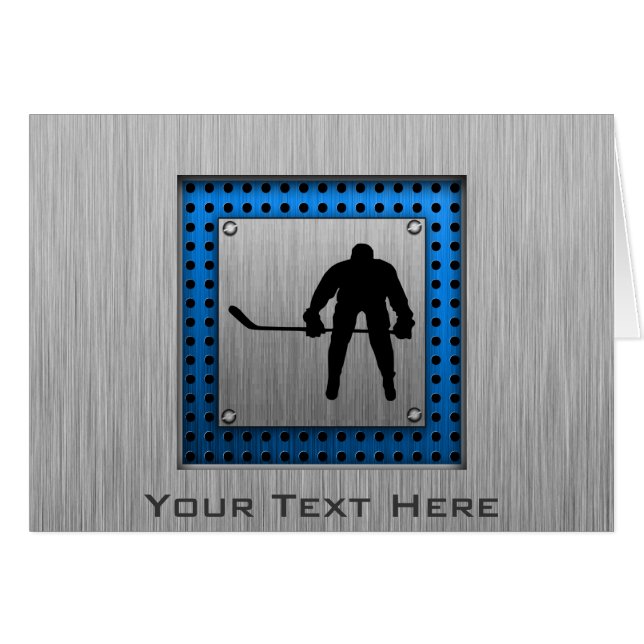 Brushed Aluminium look Hockey (Front Horizontal)