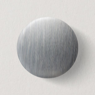Brushed Aluminium Metal 3 Cm Round Badge