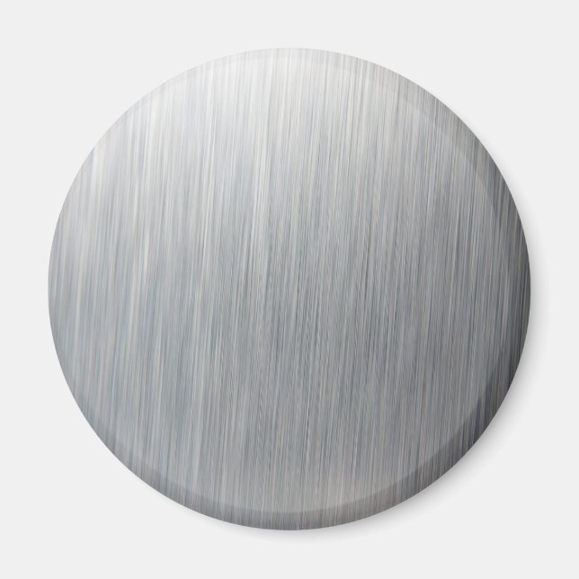 Brushed Aluminium Metal Magnet (Front)