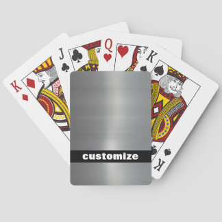 Brushed Aluminium Playing Cards