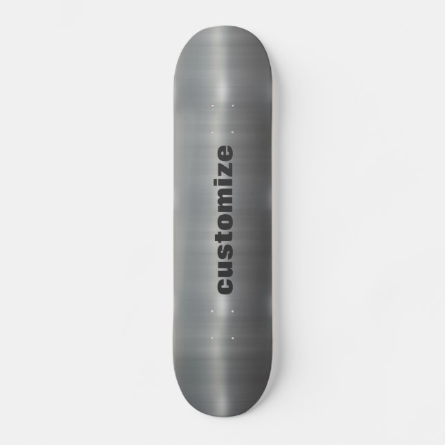 Brushed Aluminium Skateboard (Front)