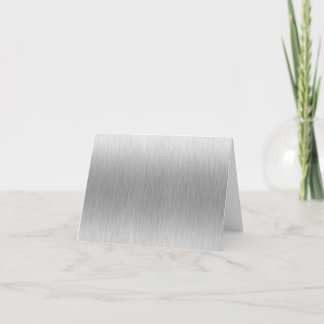 Brushed Aluminium Stainless Steel Textured Card