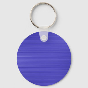 Brushed Blue Key Ring