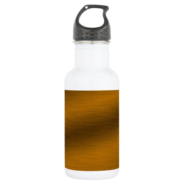 Brushed Bronze Background 532 Ml Water Bottle (Front)