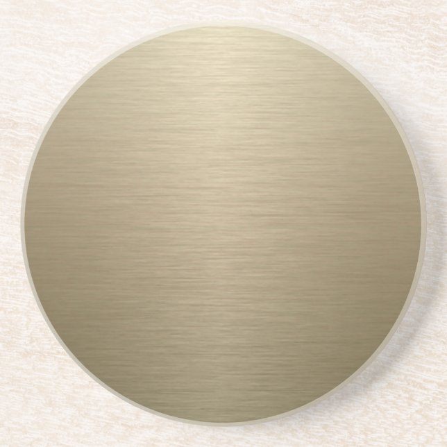 Brushed Bronze Coaster (Front)