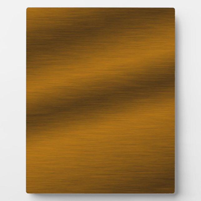 Brushed Bronze Faux Metal Background Plaque (Front)