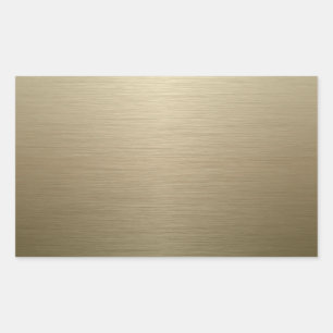 Brushed Bronze Rectangular Sticker