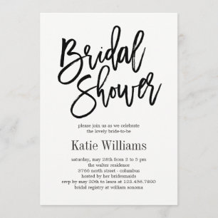 Brushed Charm EDITABLE COLOR Bridal Shower Invitation