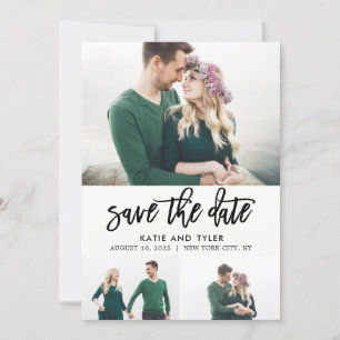 Brushed Charm EDITABLE COLOR Save The Date Card