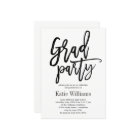 Brushed Charm Graduation Party Invitation
