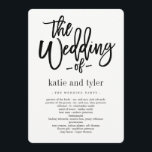 Brushed Charm Wedding Ceremony Program Programme<br><div class="desc">Plan a stylish celebration with this modern invitation that your guests will adore. 
Design by © berryberrysweet . Printable digital files are available! Visit our website at www.berryberrysweet.com for more details!</div>