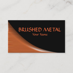 Brushed Copper Business Card