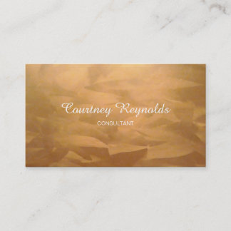 Brushed Copper Business Cards