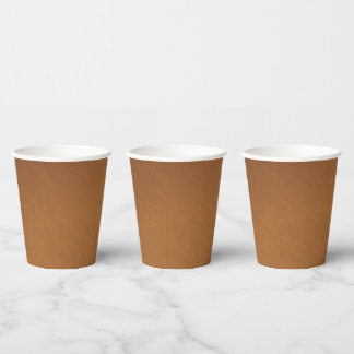 Brushed Copper Look 2 Paper Cups