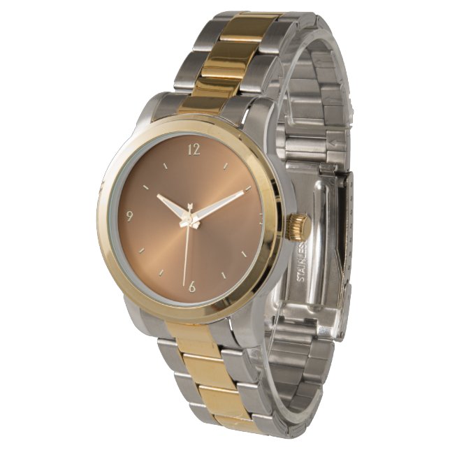 Brushed Copper Look 2 Watch (Angled)