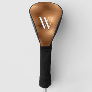 Brushed Copper Look Golf Head Cover