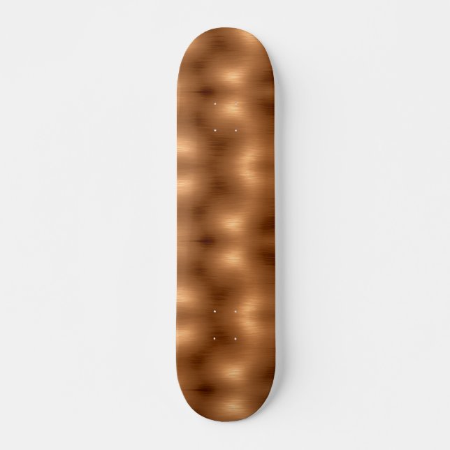 Brushed Copper Look Skateboard (Front)