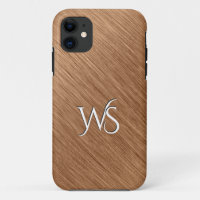 Brushed Copper Monogrammed