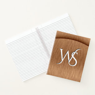 Brushed Copper Monogrammed Notebook