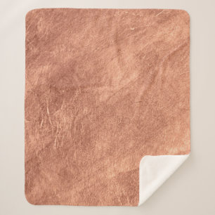 Brushed copper surface, metallic texture. sherpa blanket