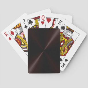 Brushed Dark Metal Playing Cards