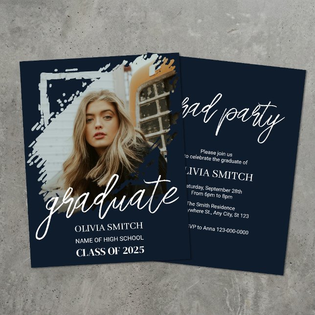 Brushed Graduation Invitation (Creator Uploaded)