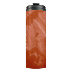 Brushed Graffiti. Tie Dye Shirt. Cream Watercolor  Thermal Tumbler